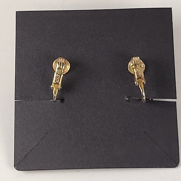 Vintage Sara Coventry Gold Tone Floral Clip-On Earrings Bold Openwork Design - Picture 10 of 12